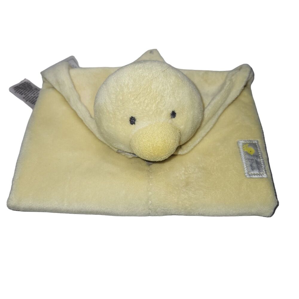 Carters Precious Firsts Plush Chick Duck Lovey Rattle Security Blanket 2010‎ 13"